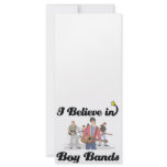 i believe in boy bands full color rack card