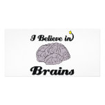i believe in brains photo cards