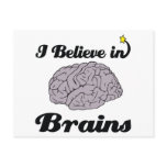 i believe in brains postcards