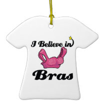 i believe in bras christmas ornament