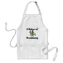 i believe in break dancing apron