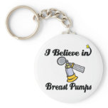 i believe in breast pumps keychains