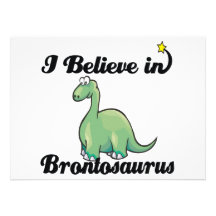 i believe in brontosaurus invitations