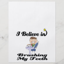 i believe in brushing my teeth boy flyer design