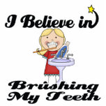 i believe in brushing my teeth girl photo sculptures