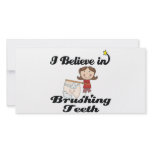 i believe in brushing teeth photo cards