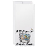i believe in bubble baths rack cards