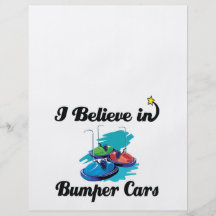 i believe in bumper cars personalised flyer