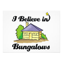 i believe in bungalows personalized announcement