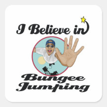 i believe in bungee jumping stickers