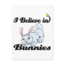 i believe in bunnies postcard