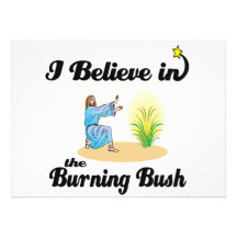 i believe in burning bush custom invite