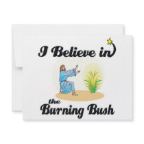 i believe in burning bush custom invites