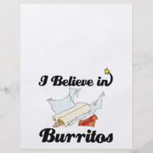 i believe in burritos flyer design