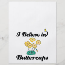 i believe in buttercups flyer design