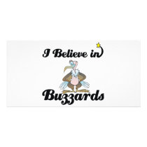 i believe in buzzards personalized photo card