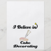 i believe in cake decorating custom flyer