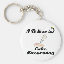 i believe in cake decorating keychains