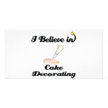 i believe in cake decorating photo cards