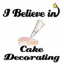 i believe in cake decorating photo cutout