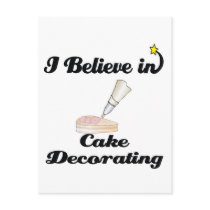 i believe in cake decorating postcards