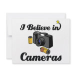 i believe in cameras invitations