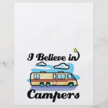 i believe in campers flyers