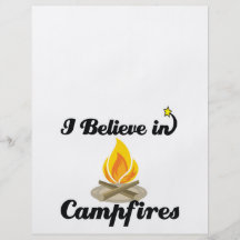i believe in campfires personalised flyer