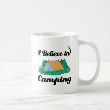 i believe in camping mugs