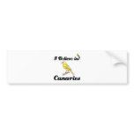 i believe in canaries bumper stickers