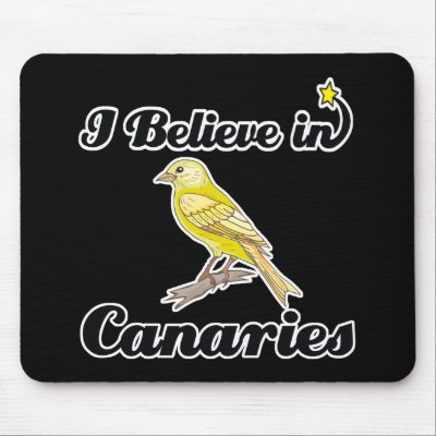 i believe in canaries mousemat by believe_in