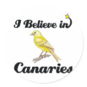 i believe in canaries stickers