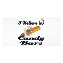 i believe in candy bars photo cards