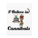 i believe in cannibals postcards