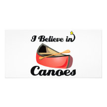 i believe in canoes photo card template