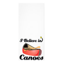 i believe in canoes rack card