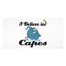 i believe in capes photo card template