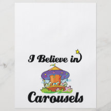 i believe in carousels custom flyer