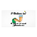 i believe in carrot juice photo cards