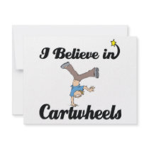 i believe in cartwheels personalized invite