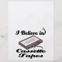 i believe in cassette tapes full color flyer