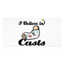 i believe in casts customised photo card
