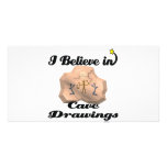 i believe in cave drawings photo cards