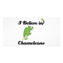 i believe in chameleons picture card