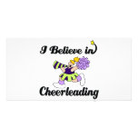 i believe in cheerleading photo cards