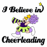 i believe in cheerleading photo sculptures