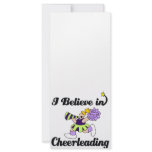 i believe in cheerleading rack cards