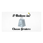 i believe in cheese graters photo card