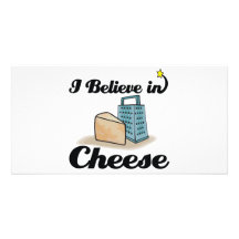 i believe in cheese photo card template
