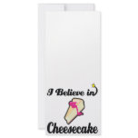 i believe in cheesecake rack cards
